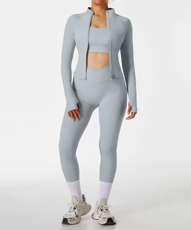 3-piece soft gym activewear set