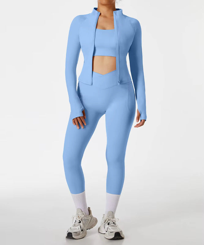 3-piece soft gym activewear set